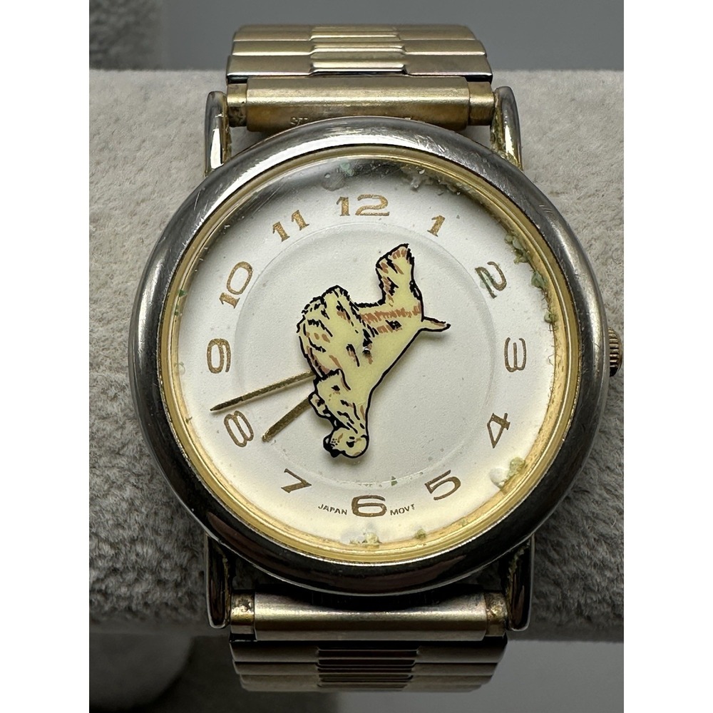 Vintage Cocker Spaniel Wrap Watch INC. New Battery 31MM 6.75" Stretch Band S35